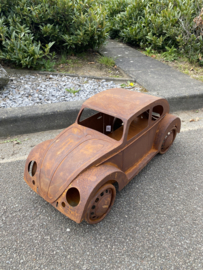 Hele gave plaatstaal Beatle Volkswagen kever auto oldtimer roest beeld tuinbeeld