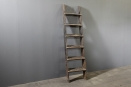 Stoere stevige originele oud doorleefd houten trap ladder rechte steektrap vide vliering zolder kelder opkamer landelijk rek schap zoldertrap vliering industrieel stoer 213 x 54 cm