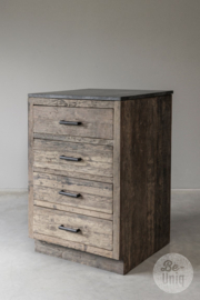 K001 4-ladekast kast met lades H95 x 60 x 60 cm | outdoor keukenelement incl. blad buitenkeuken SEP