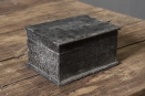 Stoer zwart mat grijs houten kistje kist landelijk stoer industrieel vintage urban hout black finish