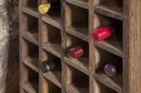 Grof truckwood railway houten wijnkastje wijnrek kastje voor wijnflessen drank drankkastje wijnfleshouder landelijk stoer industrieel 95 x 45 x 30 cm