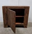 Old wood oud houten 1 deurs kast kastje wastafelmeubel wasbak wastafel landelijk stoer vintage 90 x 40 x 80 cm