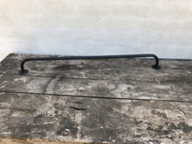 metalen stang rail muurstang 78 cm zwart mat old look handdoekenrek landelijk industrieel vintage