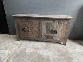 Oud houten dressoir  televisiekast audio tvkast sidetable dressoir landelijk vintage industrieel stoer oud hout
