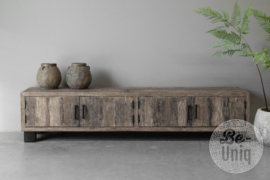 Landelijk stoer houten tv dressoir tv meubel sidetable televisie kast wand SEP 200 x 40 x H45 cm