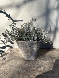 Bosje groen groendecoratie grijs grey green vergrijsd struikje 27 cm kunst plantje takje