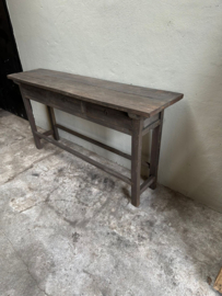 Vergrijsd houten Sidetable 170 cm wandmeubel met lades dressoir ladekast landelijk stoer