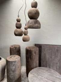 Aura Peeperkorn Nouri S klein small hanglamp organisch  landelijk stoer sober beige grijs grey