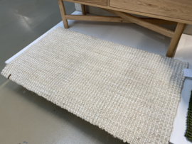 Grof jute deurmat doormat ivory white off  90 x 60 cm  landelijk dixie anti-slip