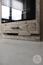 K014 Truckwood railway houten keukenelement keuken H95 x 68 x60 cm buitenkeuken voor oven inclusief granieten hardstenen blad landelijk stoer SEP