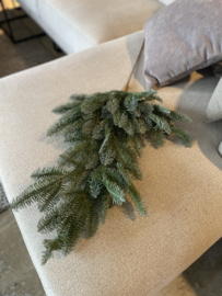 Grote Imitatie nordman tak vergrijsd grijsgroen kunst kerst tak kersttak decoratie 90 cm