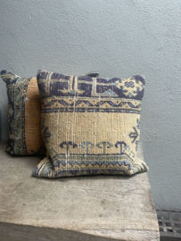 Stoere kelimkussen kussen kelim  50 x 50 cm landelijk vintage