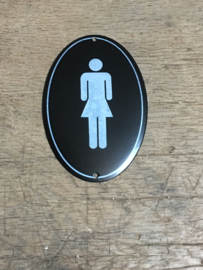 Nostalgische deurbordjes deur bordje naambordje dames plaatje wc toilet gietijzer gietijzeren