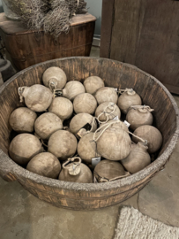 PTMD Houten Kerstbal landelijke stoere kerstballen