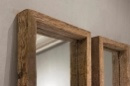 Stoere grove robuust houten railway 170 x 60 cm passpiegel  truckwood sloophouten spiegel landelijk stoer oud hout
