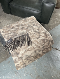Vilten kussenhoes HOFFZ kussen kussens groot 60 x 60 cm grijs beige vervilt