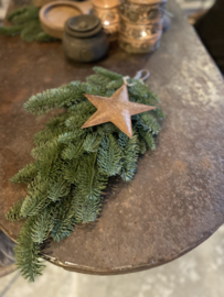Toef groen nobilis kunst 50 cm kerst kerstgroen toefje