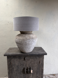 Grote kruiklamp gemaakt van oude kruik waterkruik landelijk sober stoer aura Peeperkorn nr 9