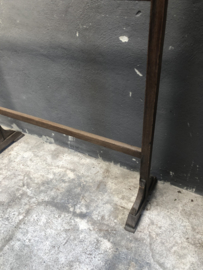 Orgineel staand houten rek kapstok plaid rek dekenrek staande plaidrek landelijk stoer oud H156 x 110 x 35 cm