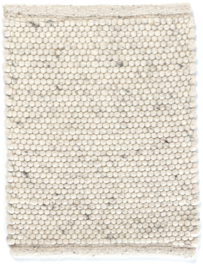 Groot vlakgewoven 100 % vervilt wol vloerkleed kleed carpet karpet ivory 140 x 200 cm