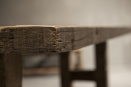 Stoere oud houten tafel 240 X 100 X H77 cm eettafel boerentafel stoer landelijk industrieel olivier