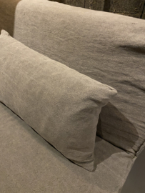 Fauteuil aura Peeperkorn lalinde taupe linnen hoes landelijk stoer sober