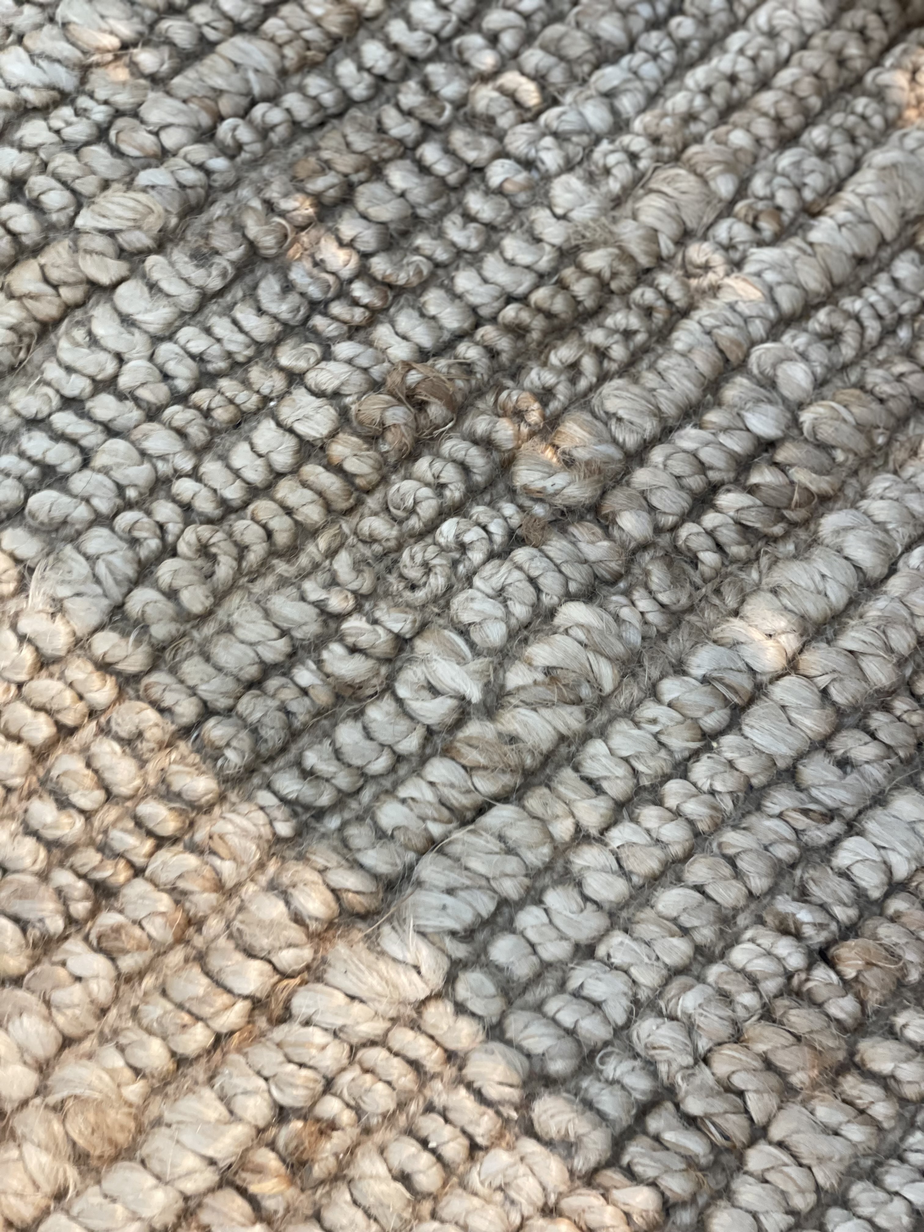 Stoer grof jute kleed vloerkleed rechthoekig POMAX 240x 180 cm landelijk naturel
