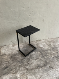 Zwart bijzettafeltje leestafeltje voor bij de bank of stoel banktafeltje laptop koffie tafel bed