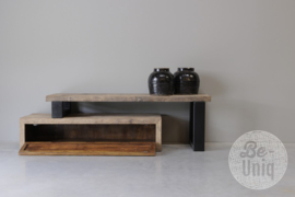 Stoer railway houten tv-meubel dressoir grof ruw hout audiomeubel sidetable televisiekast kast wandmeubel landelijk industrieel SEP