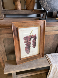 Prachtige grote oud houten lijst fotolijst sloophout fotomaat ongeveer stoer landelijk