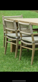 Landelijke houten Tuinstoel tuinstoelen stoel stoelen Rattan (inclusief kussen)