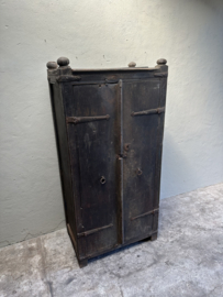 Grote oude antieke houten 2 deurs kast stoer landelijk vintage 172 x 83 x 53 cm