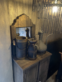 Hoffz houten spiegel goud zwart oosters tempel