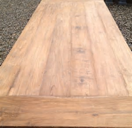 teakhouten houten tafelblad oud 120 X 80 cm