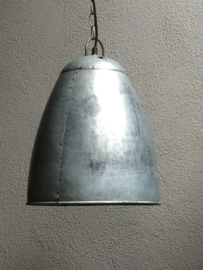 Grote Grijze metalen industriële lamp hanglamp grijs fabriekslamp industrieel landelijk stoer