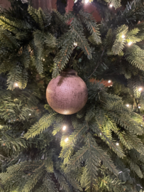 Prachtige rozé champagne kerstbal Ptmd
