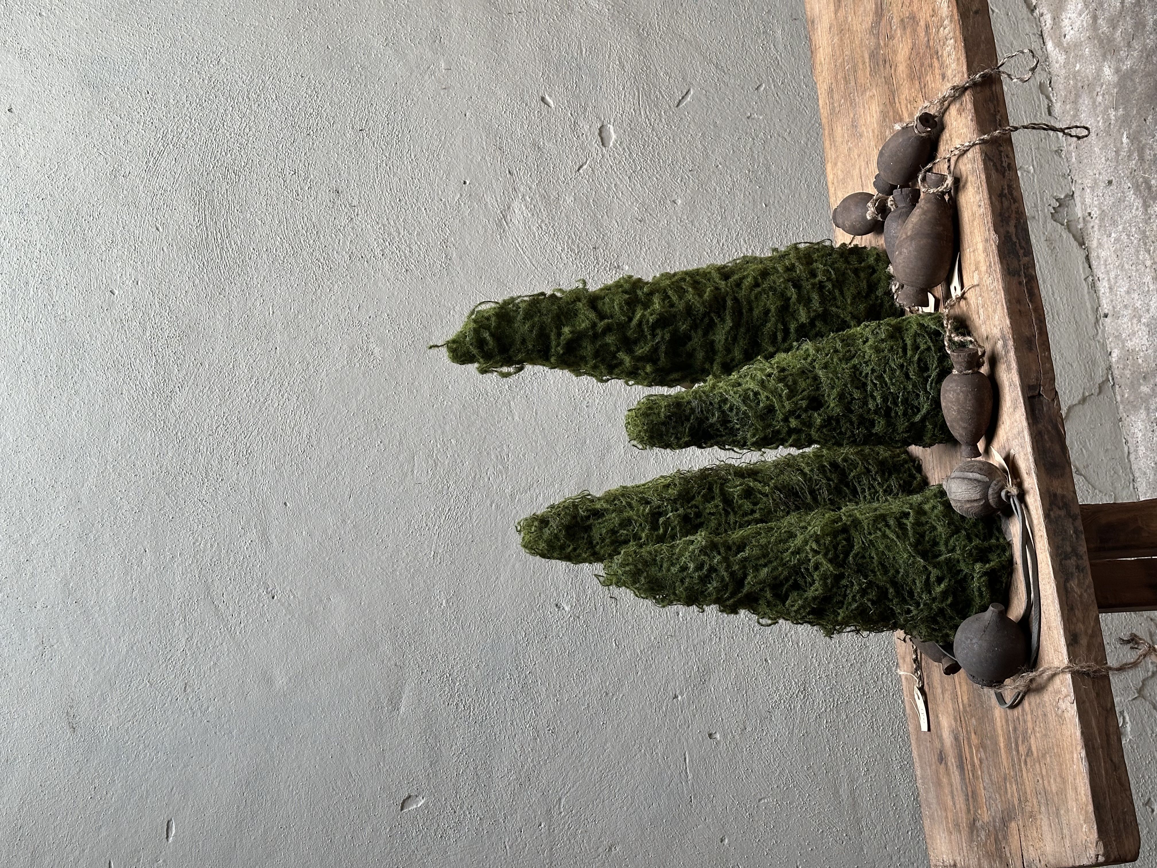 Mosboompje maat S 30 cm groen kunst boompje