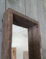 Oud houten spiegel passpiegel wanddecoratie landelijk stoer vintage industrieel lange smalle spiegel 150 x 30 cm