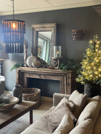 Hele gave oude houten Sidetable Voorzetschouw schouw haard wandmeubel schouw dressoir landelijk
