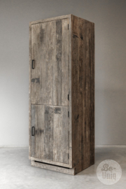 K010 Hoge 2-deurs kast t.b.v.koelvriescombinatie en/of koelkast H195 x 68 x 60 cm / outdoor keukenelement buitenkeuken SEP