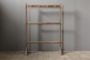 Orgineel staand houten rek kapstok plaid rek dekenrek staande plaidrek landelijk stoer oud H156 x 110 x 35 cm