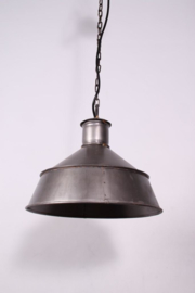 Stoere industriele oud metalen hanglamp recyclen metaal lamp 30 x 27 cm industrieel landelijk stoer