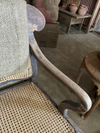 Originele oude houten stoel stoelen fauteuil stoer landelijk