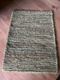 Staal vloerkleed hennep