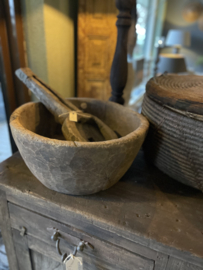 Wooden spoon small oude houten lepel schaal aura Peeperkorn landelijk stoer
