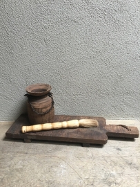 Decoratiekwast kwast decoratie been ivoorkleurig kaligrafeerkwast kwastje landelijk stoer brocant