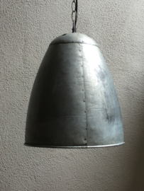 Grote Grijze metalen industriële lamp hanglamp grijs fabriekslamp industrieel landelijk stoer