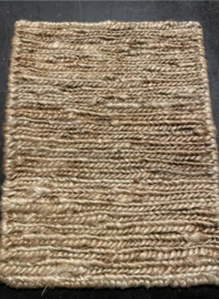 Staal vloerkleed hennep
