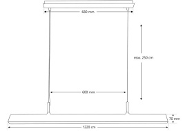 Frezoli Stretto LED prachtige lange smalle hanglamp 122 cm aluminium messing