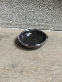 Broste Copenhagen schoteltje kommetje schaaltje boterschaaltje theezakje bakje zwart grijs 7 cm